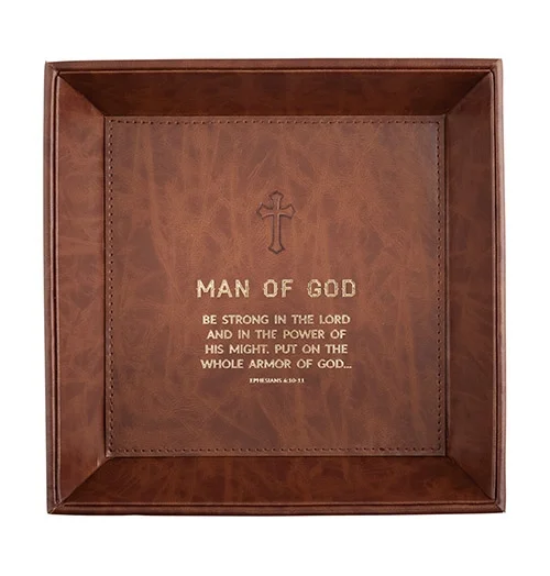 Man of God Ephesians 6:10 Tabletop Tray