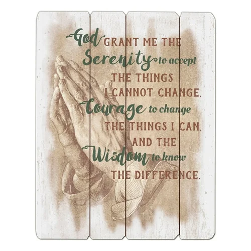 Wooden Pallet Sign 12" x 15" - Serenity Prayer