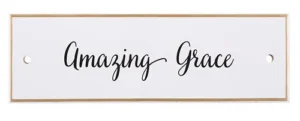 Amazing Grace - Ceramic Wall Plaque