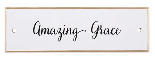 Amazing Grace - Ceramic Wall Plaque