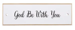 God Be With You - Ceramic Wall Plaque