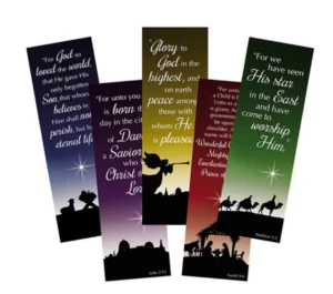 Christmas Silhouette Bookmark Assortment (5 Asst) - 100/pk