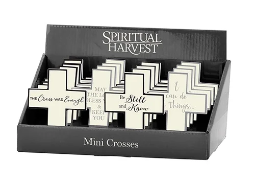 Mini Wooden Crosses (Assorted Pack of 12)