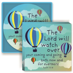 The Lord Will Watch Ceramic Coasters In Box