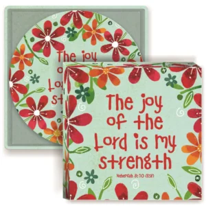 The Joy of the Lord Ceramic Coasters In Box