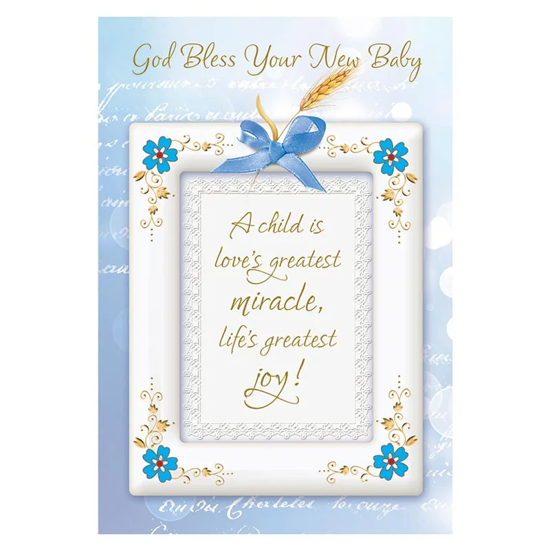 Bless New Baby Greetings Card
