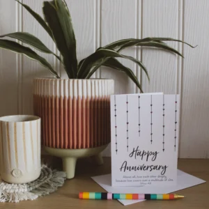 1 Peter 4:8 Happy Anniversary Greetings Card