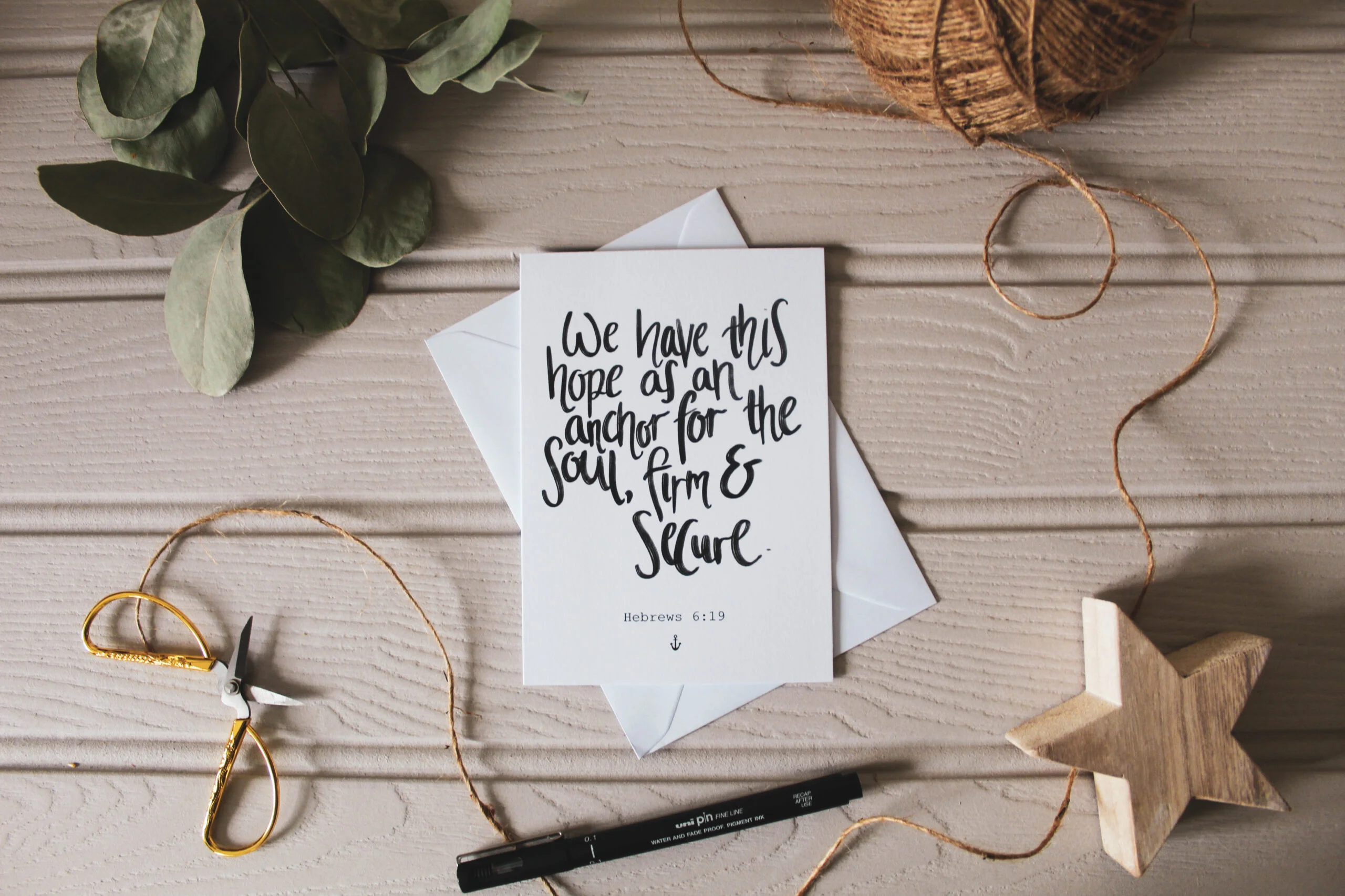 Hebrews 6:19 Greetings Card