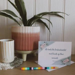 Psalm 147:3 Greetings Card