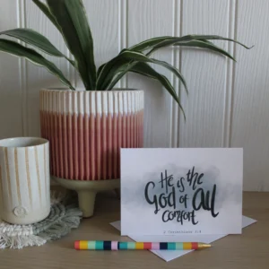 2 Corinthians 3:4 Greetings Card