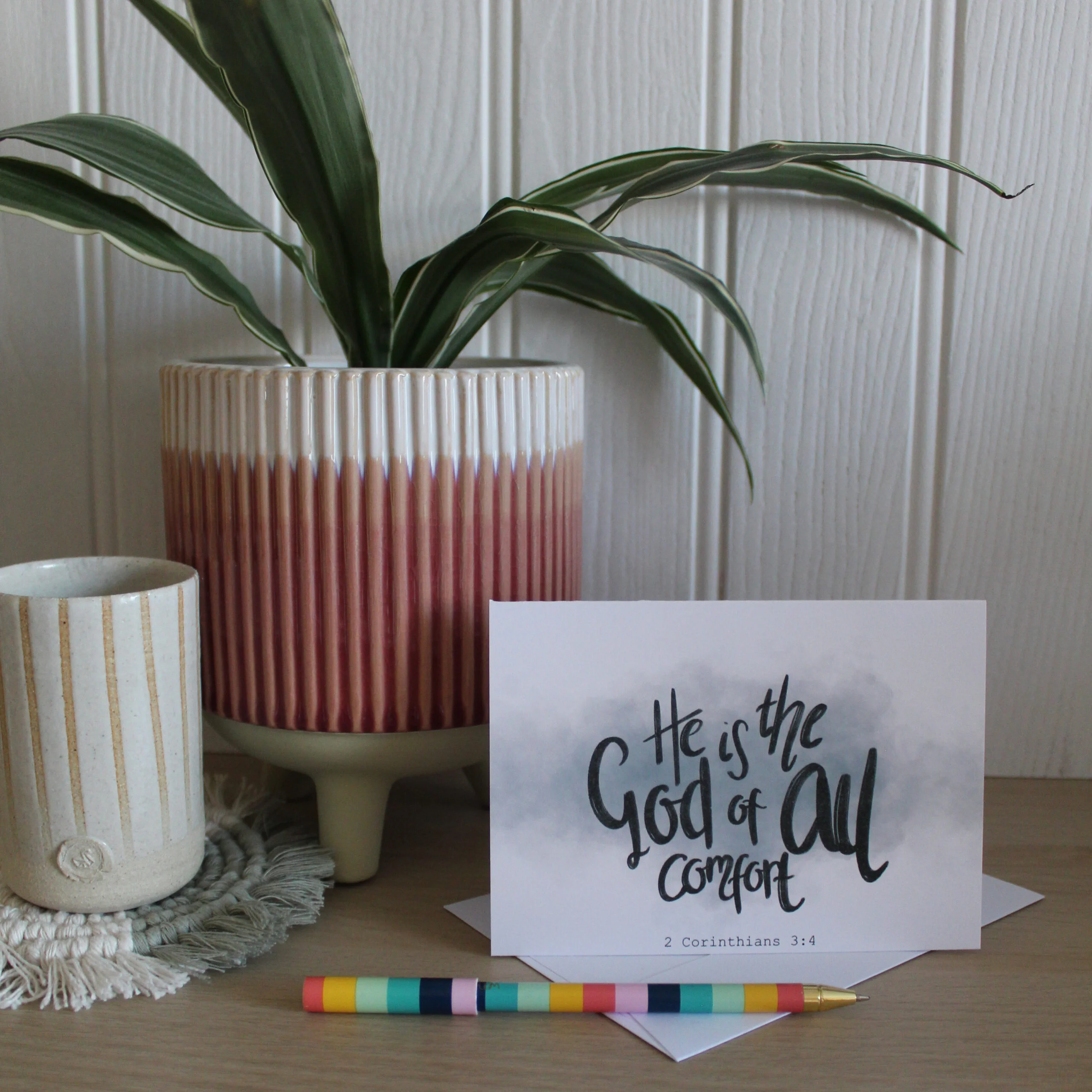 2 Corinthians 3:4 Greetings Card