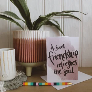 Proverbs 27:9 Greetings Card