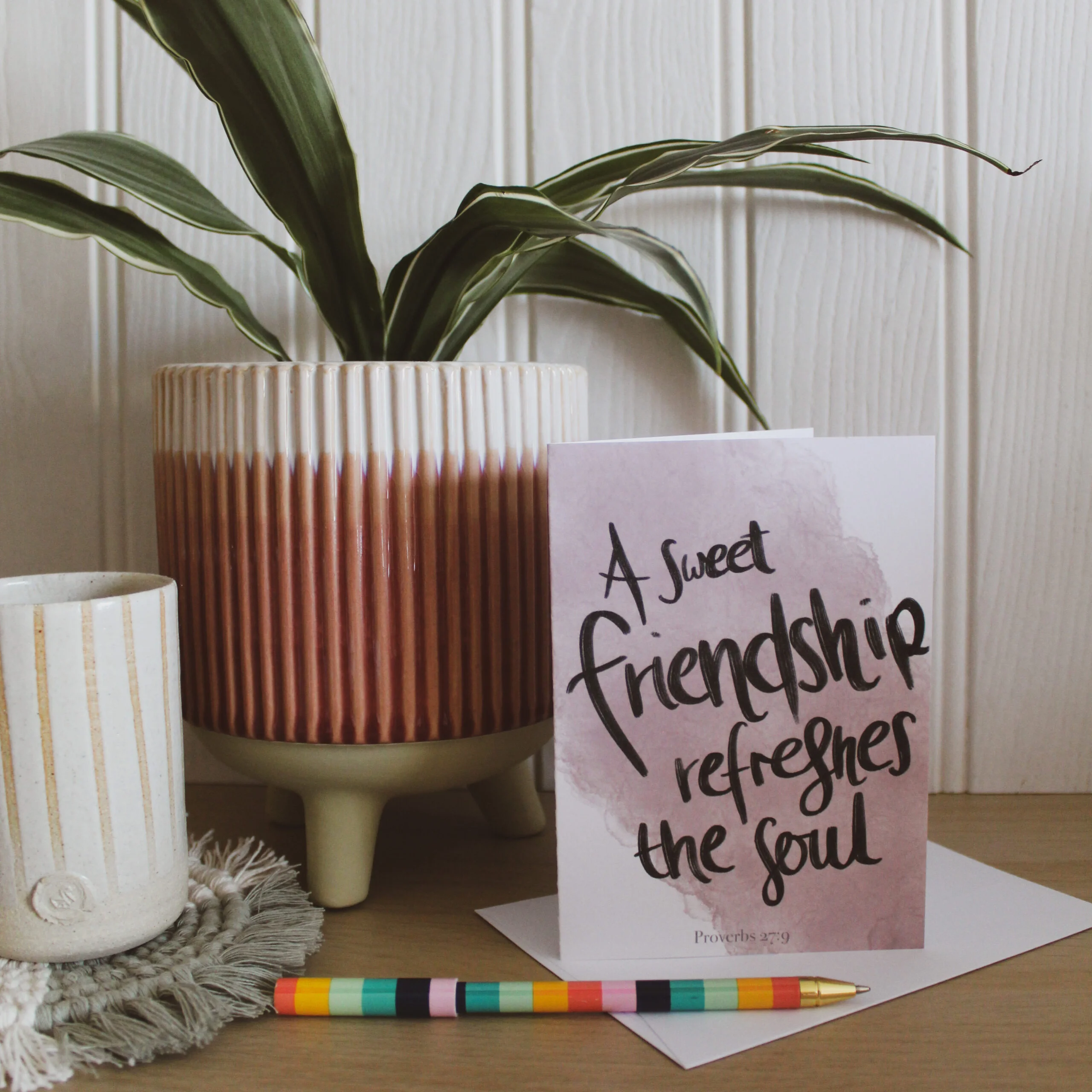 Proverbs 27:9 Greetings Card