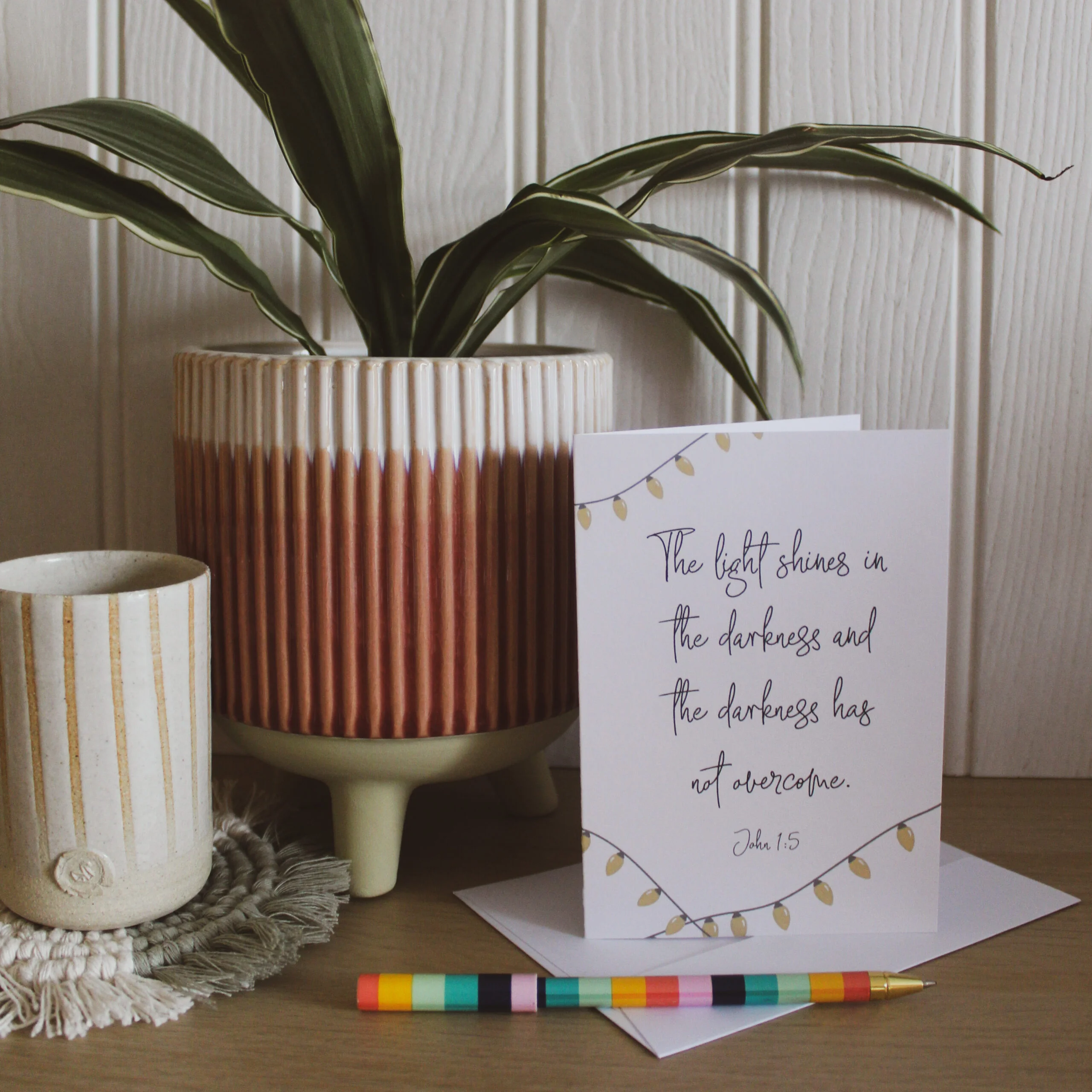 John 1:5 Greetings Card