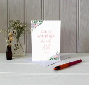 Psalm 46:5 Greetings Card