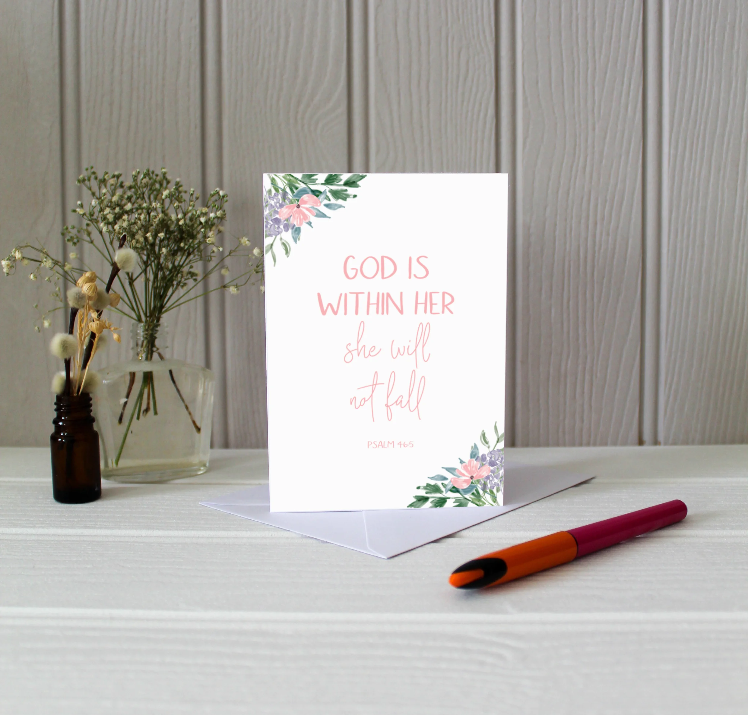 Psalm 46:5 Greetings Card