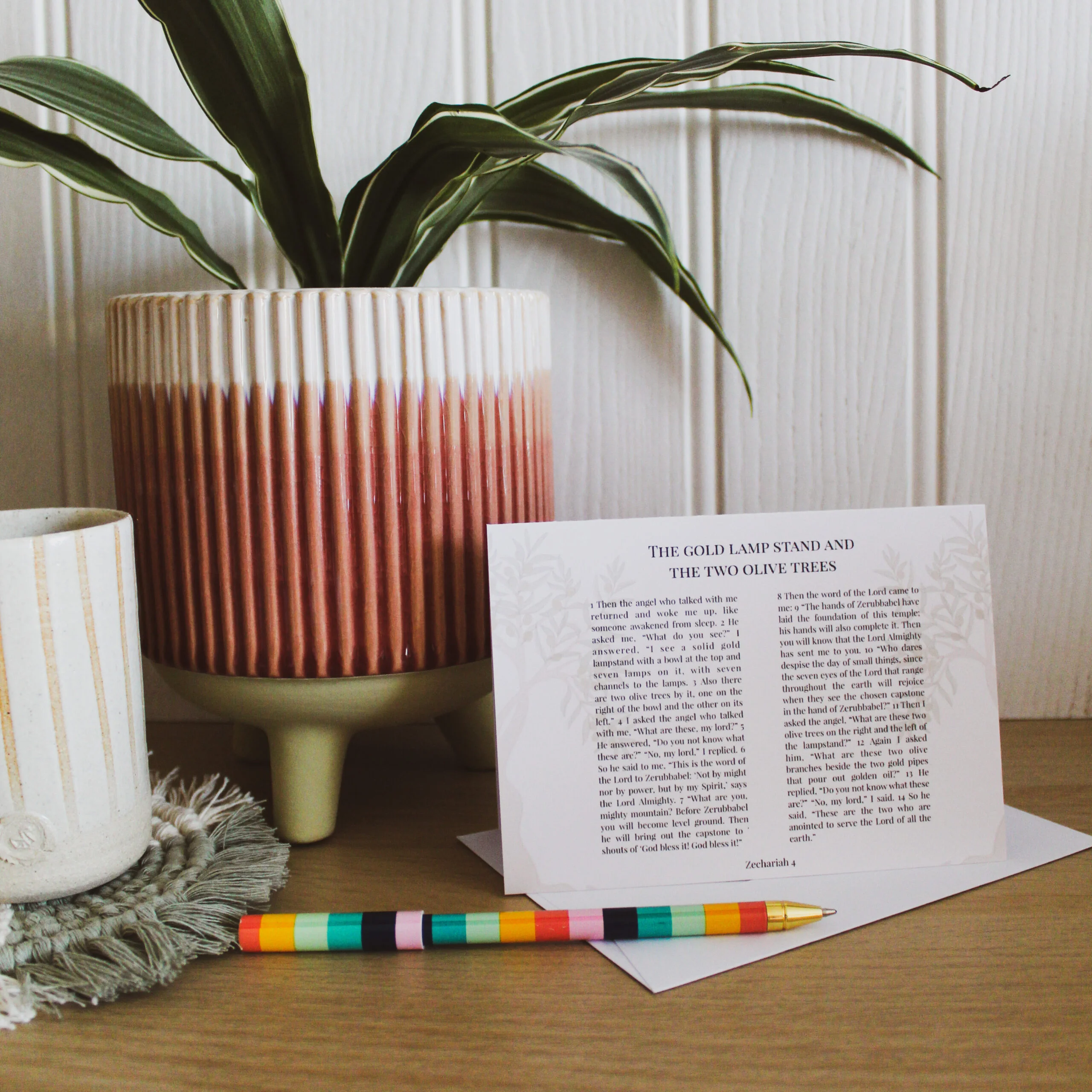 Zechariah 4 Greetings Card