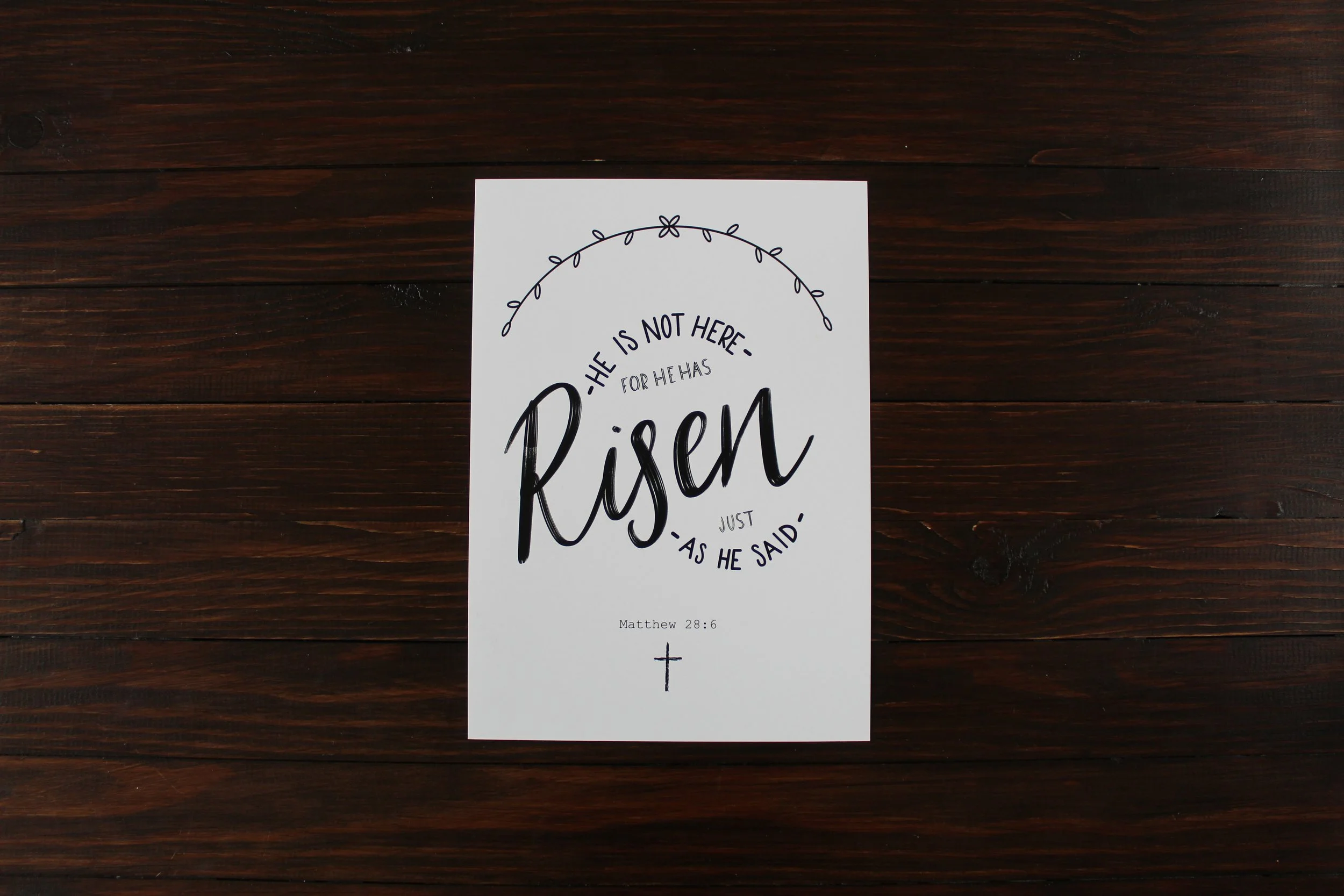 Matthew 26:6 Greetings Card
