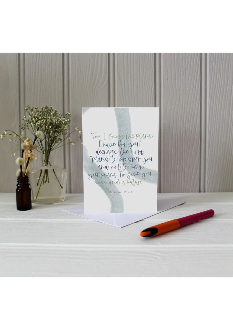 Jeremiah 29:11 Greetings Card