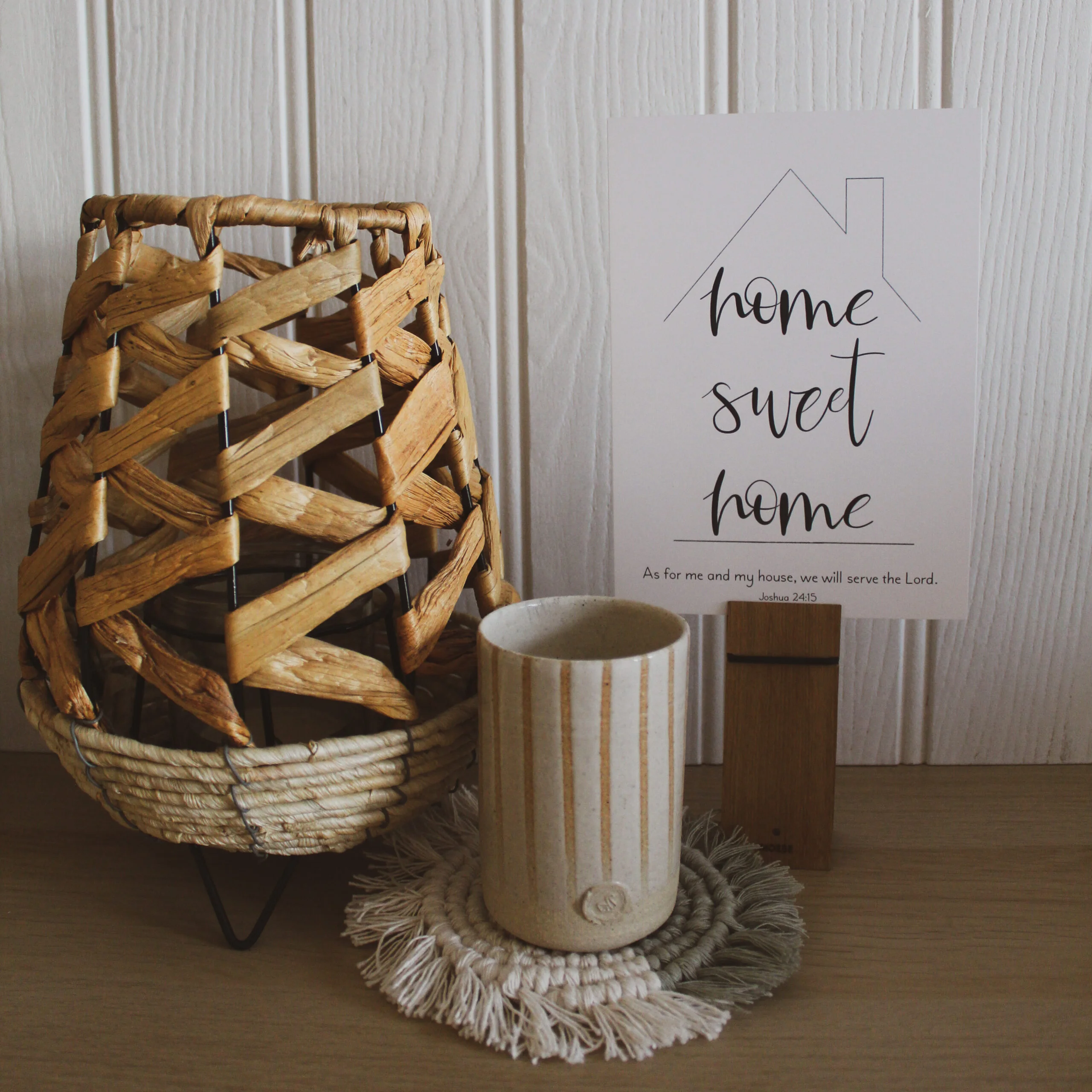 Home Sweet Home Joshua 24:15 Art Print (Size 5" X 7")