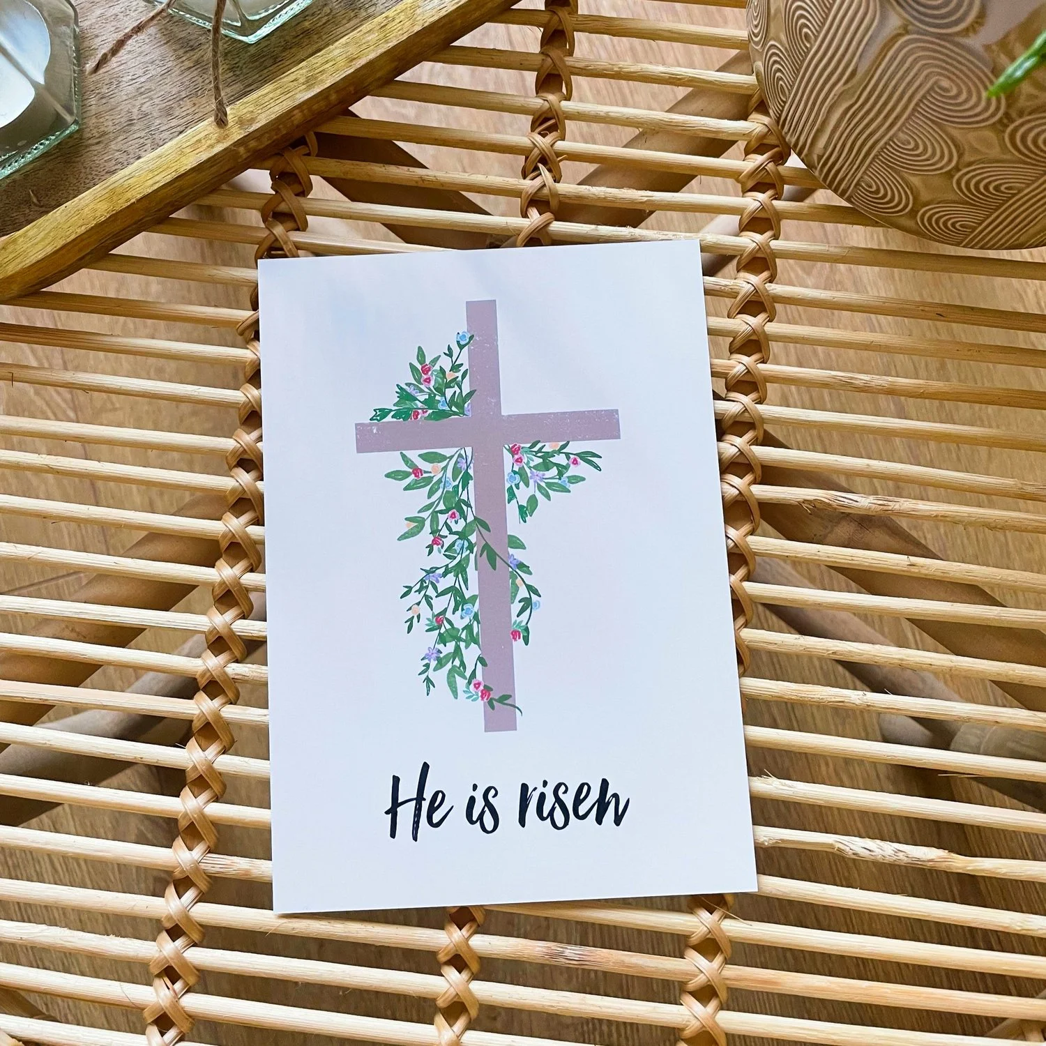 He Is Risen Art Print (Size 5" X 7")