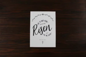 Matthew 28:6 Art Print (Size A5)