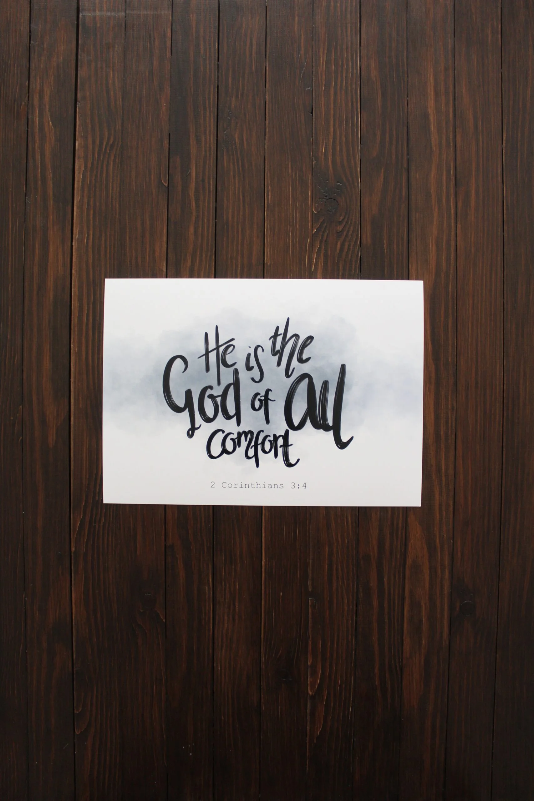 2 Corinthians 3:4 Art Print (Size 5" X 7")