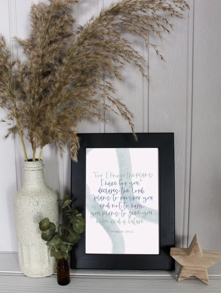 Jeremiah 29:11 Art Print (Size 5" X 7")