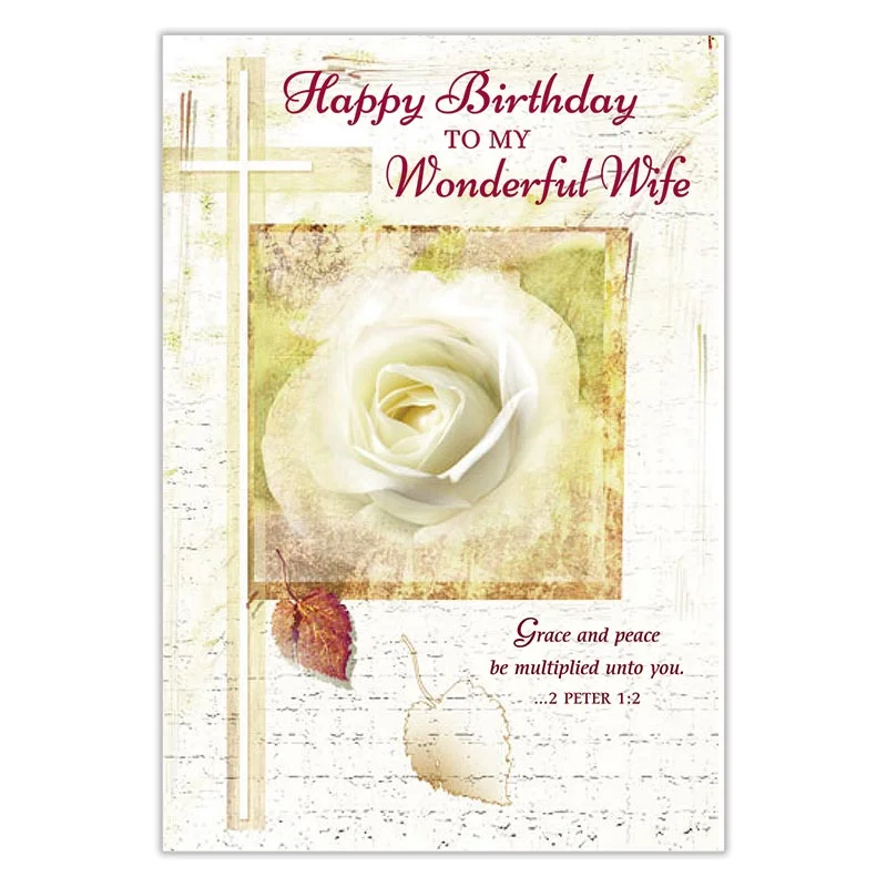 Wonderful Wife Birthday Greetings Card