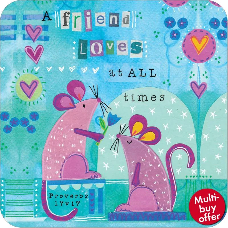 A friend loves mice Coaster