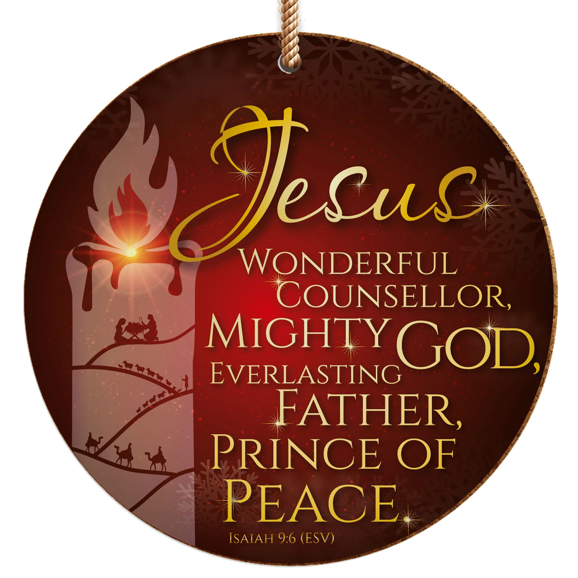 Mighty God Ceramic Christmas Decoration