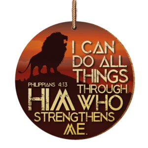I Can Do All Things Ceramic Hanging Decoration