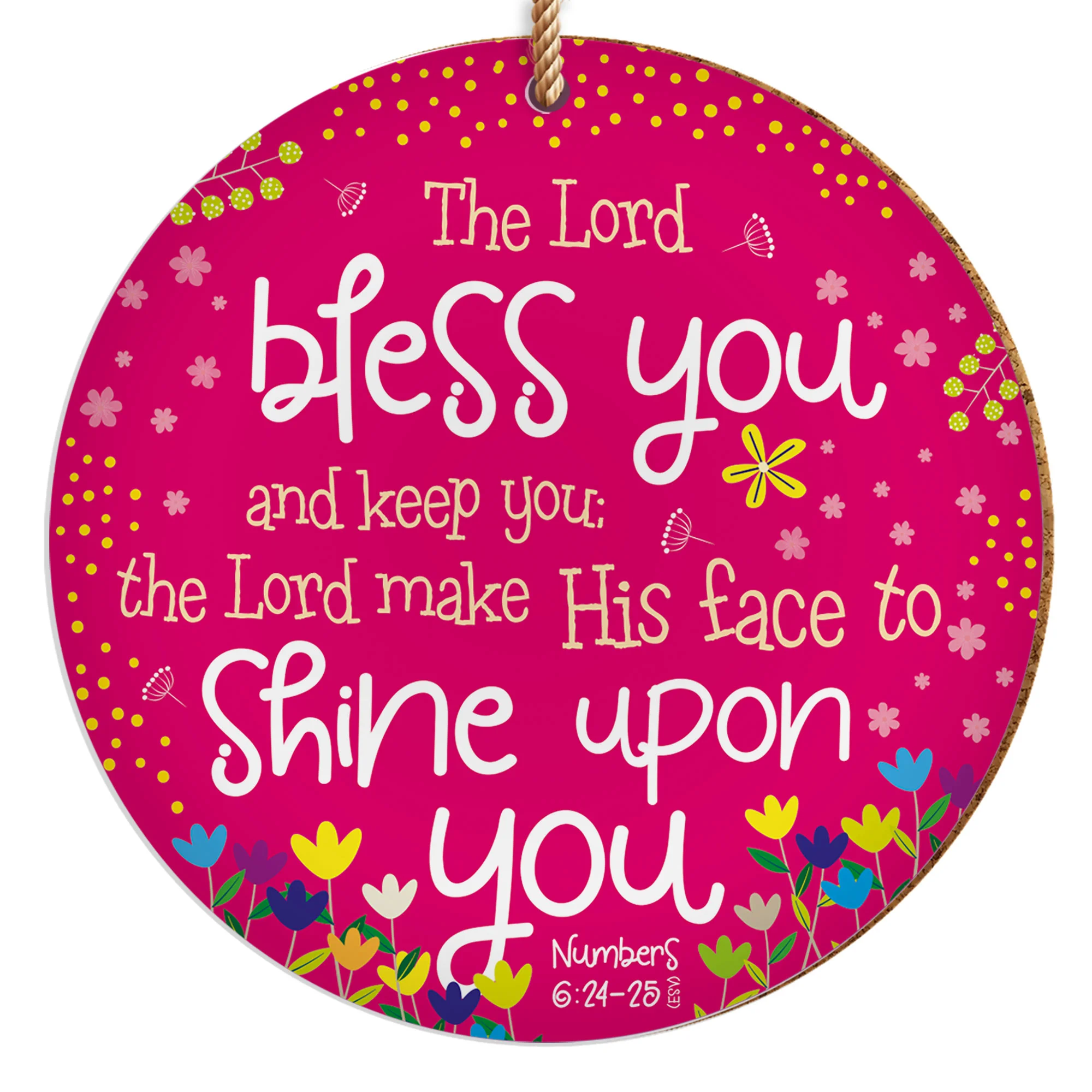 Bless You (Pink) Ceramic Hanging Decoration