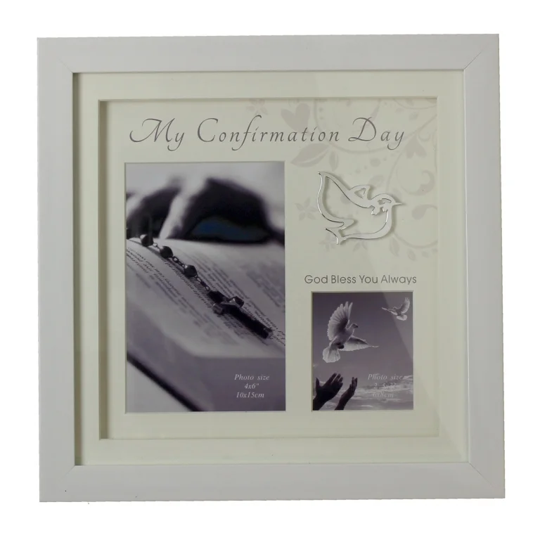 Confirmation Double Photo Frame