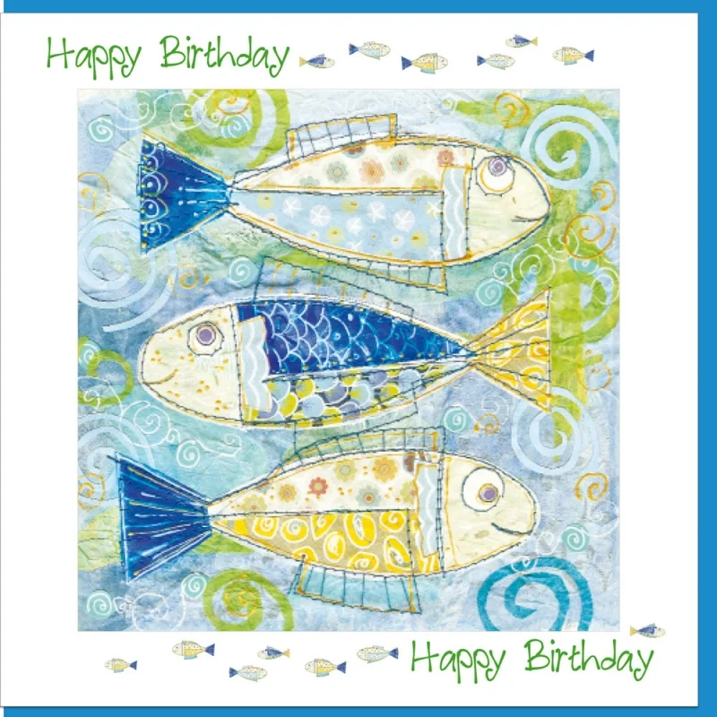Birthday Fish Greetings Card (with verse)