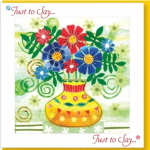 Thoughtful Flowers Greetings Card (with verse)