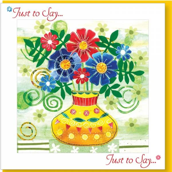Thoughtful Flowers Greetings Card (with verse)