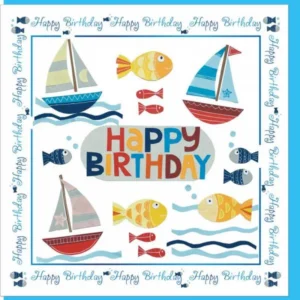 Seaside Birthday Greetings Card