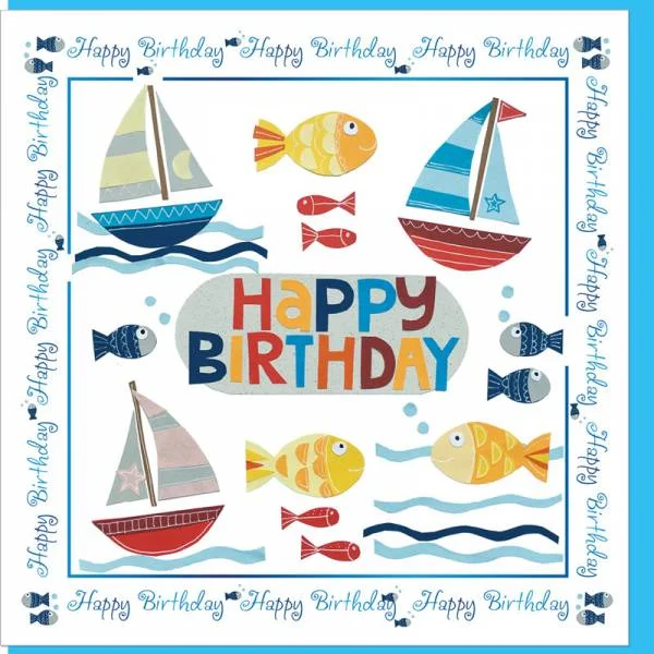 Seaside Birthday Greetings Card
