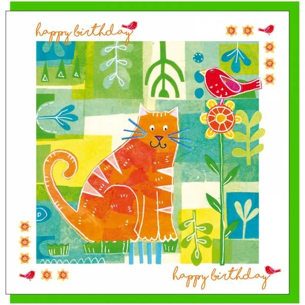 Cat Christian Birthday Card