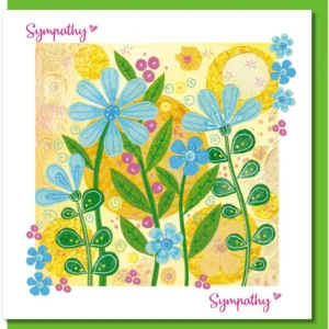 Sympathy Yellow flowers Greetings Card