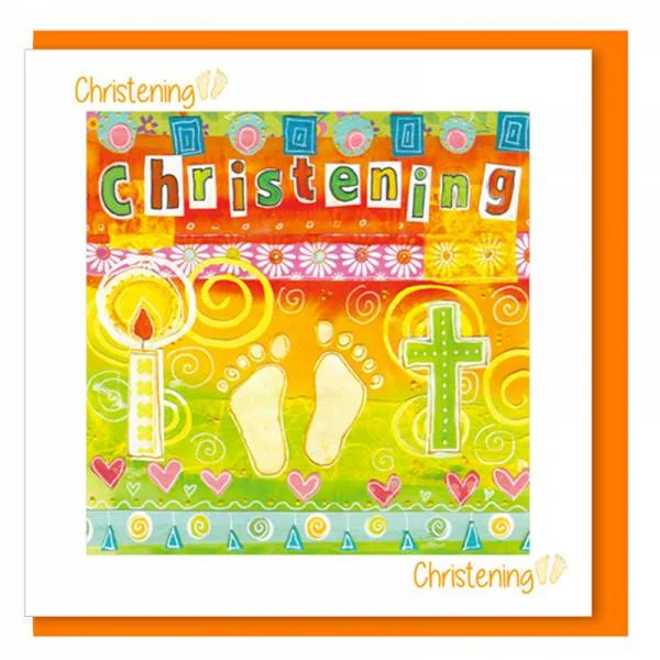 Christening Day Greetings Card (with verse)