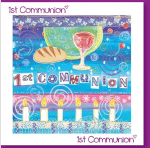 First Communion Cup Greetings Card