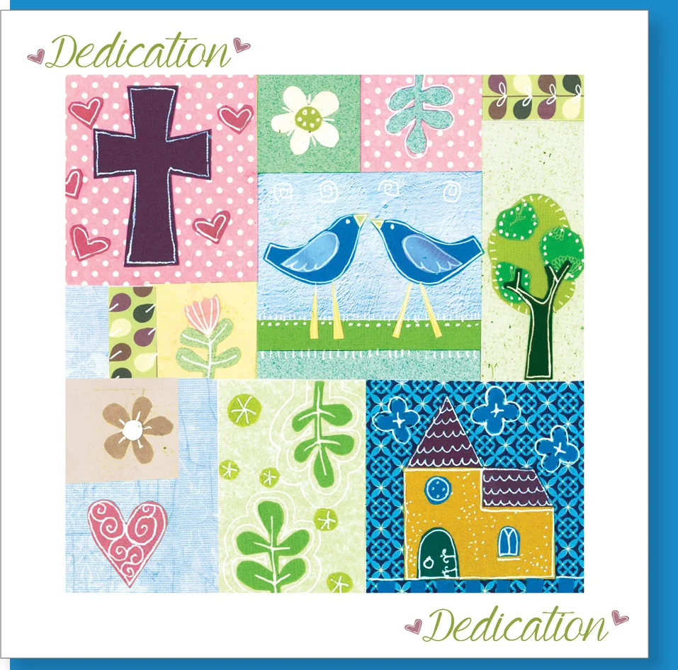 Dedication Birds Greetings Card