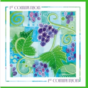 1st Communion Vine Greetings Card (with verse)