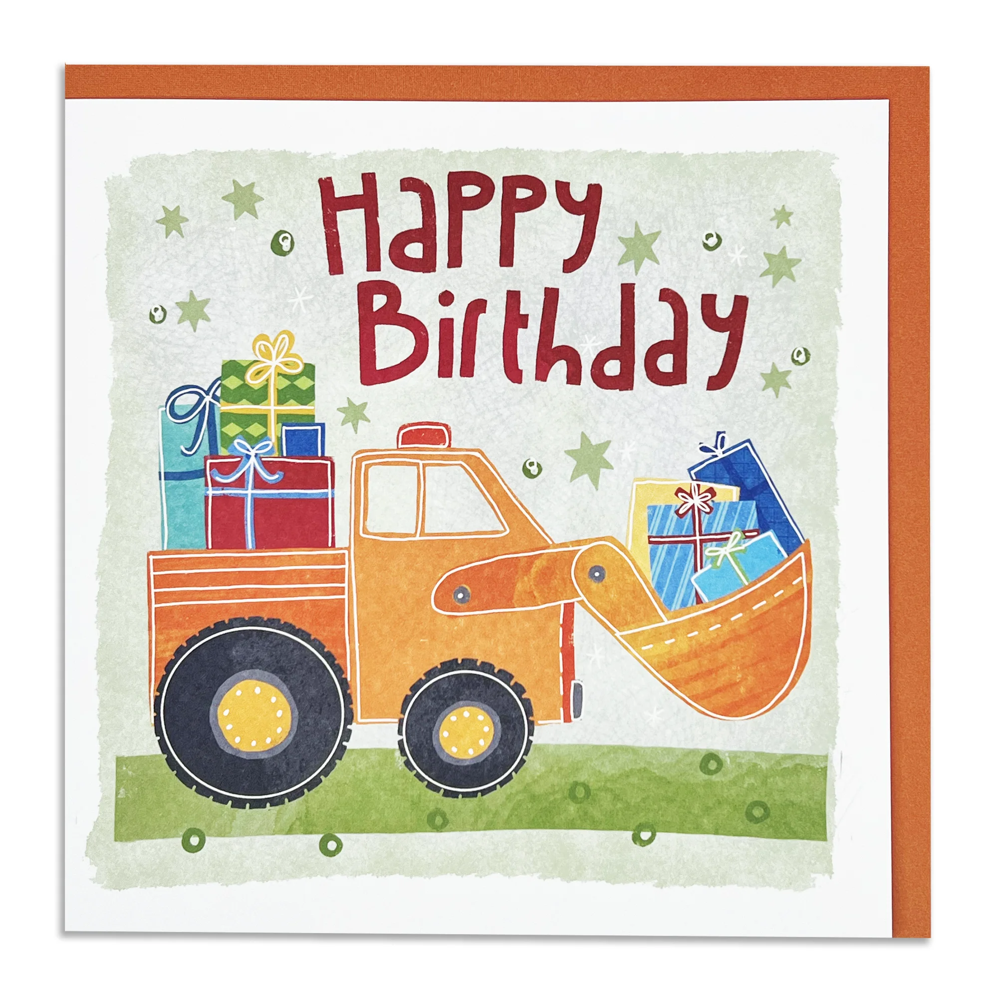 Happy Birthday Truck Greetings Card