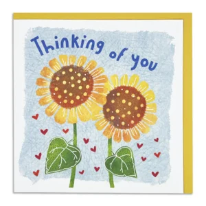 Thinking of You Flowers Greetings Card