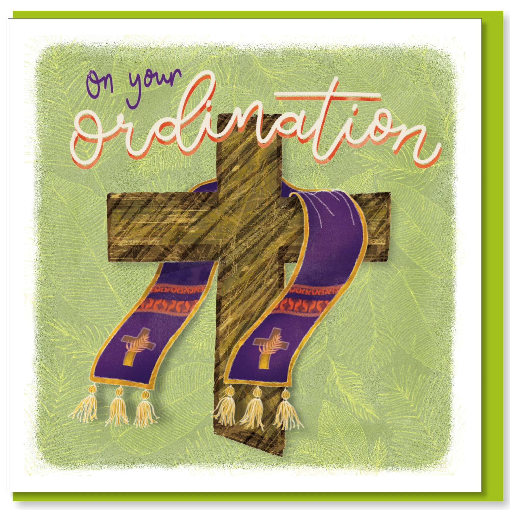 Cross & Robe Ordination Card