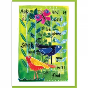 Ask & Seek Greetings Card