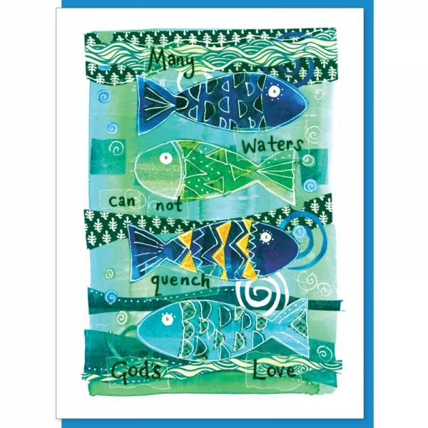 Many Waters Greetings Card